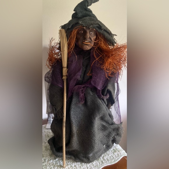 Vintage/Primitive witch tree topper 1980’s 23 inches tall - Picture 1 of 13
